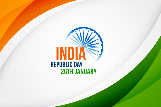 26th,hindustan,26th january,bharat,tricolour,constitution,republic,national,nation,proud,heritage,democracy,tricolor,patriotic,january,greeting,day,independence,country,greeting card,indian,elegant,event,india,happy,celebration,flag,wave,design,card