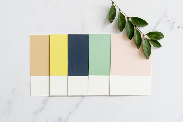 Free: Color swatches on plain background Free Photo 