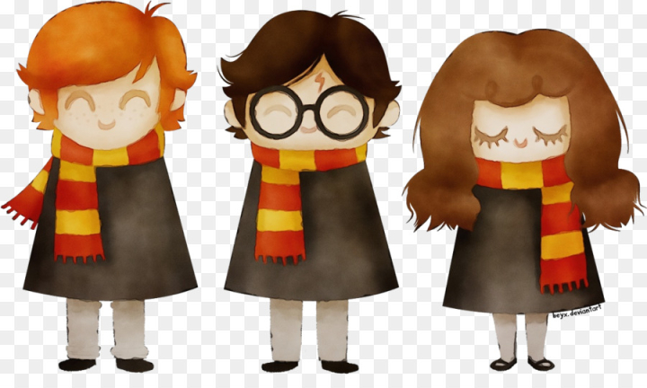 Free: Ron Weasley, Hermione Granger, Ginny Weasley, Toy, Cartoon PNG -  