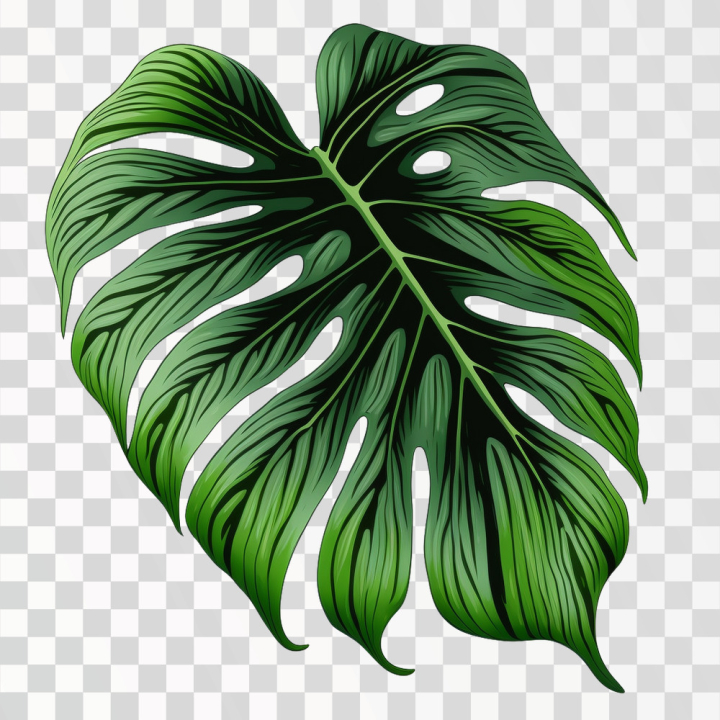 Free Vector  Various tropical leaves on transparent background