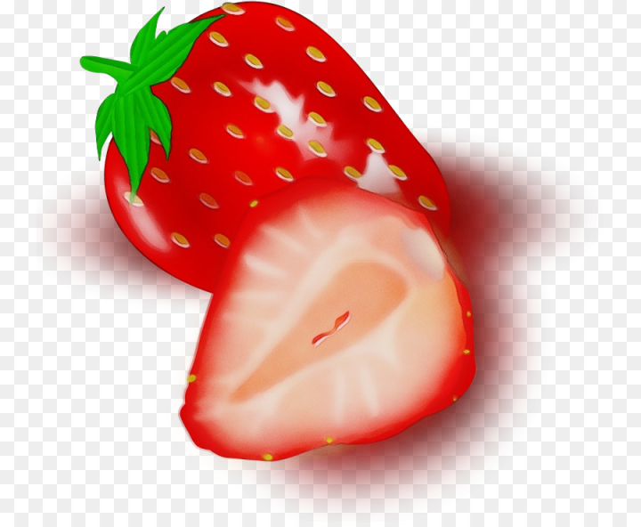 watercolor,paint,wet ink,strawberry,strawberries,red,fruit,food,plant,png