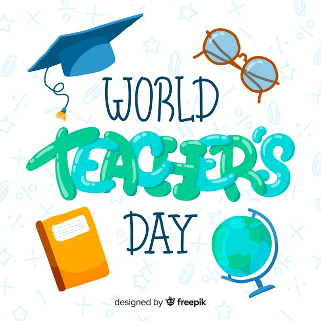 Free: World teachers' day cartoon Free Vector 