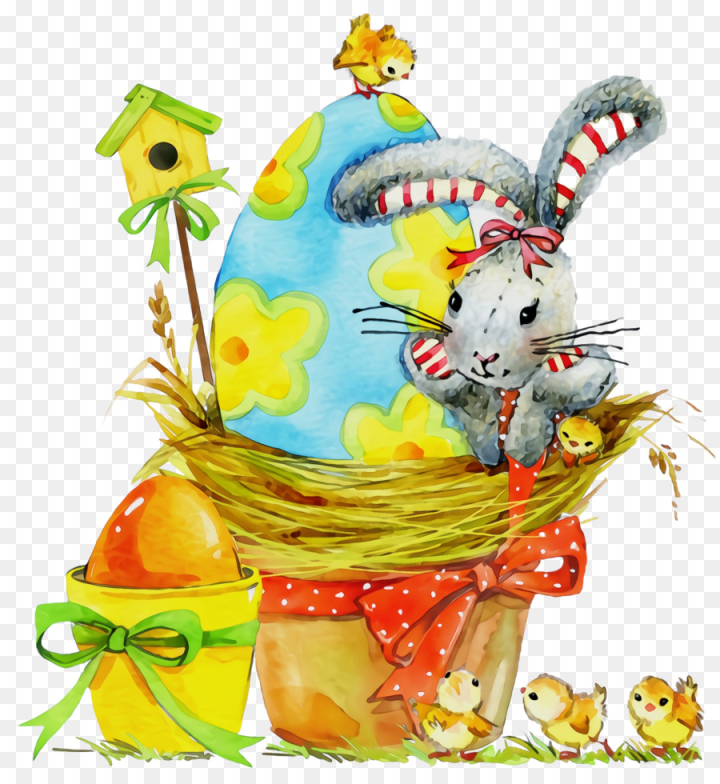 watercolor,paint,wet ink,easter bunny,animal figure,png
