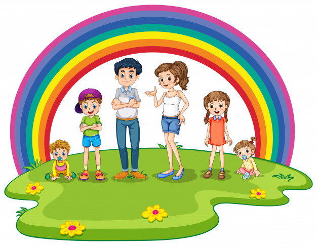 on white,family members,scenic,siblings,outside,members,infant,brother,sister,toddler,childhood,outdoors,spectrum,clipart,lawn,member,scene,scenery,dad,young,youth,father,mom,park,drawing,white,mother,graphic,rainbow,grass,landscape,cartoon,family,baby,flower