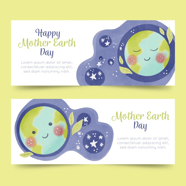 occasion,promote,publicity,special,ad,present,mother,earth,watercolor,banner