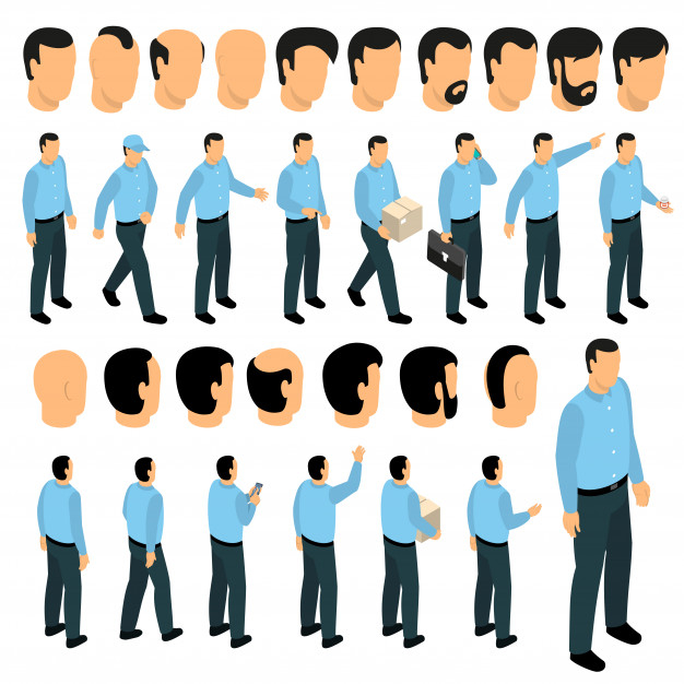 Free Vector  Male avatar creator