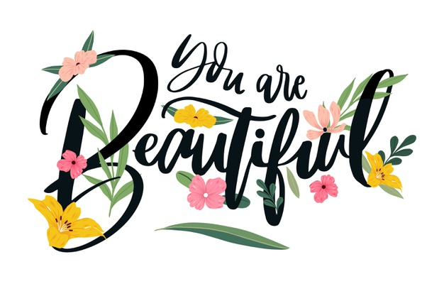 Flowers with lettering have a nice Royalty Free Vector Image