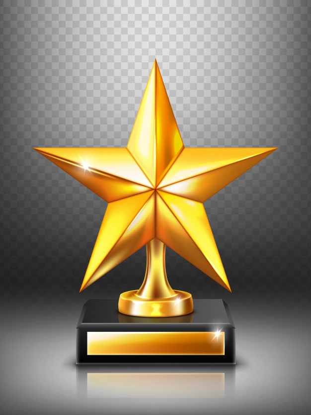 realistic,reward,achievement,prize,illustration,trophy,award,metal,3d,star,gold