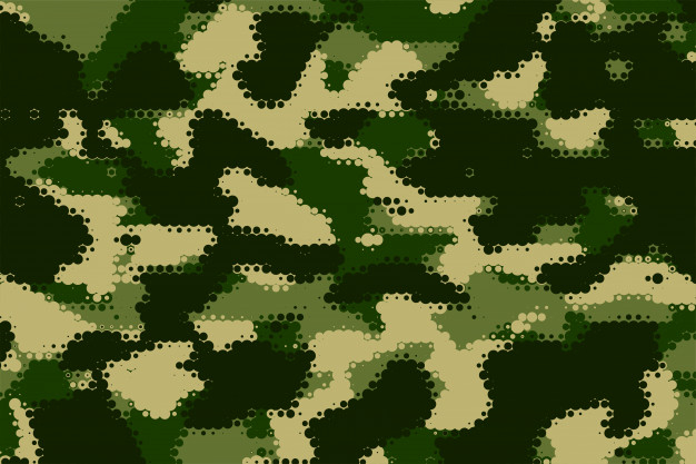 Free: Military camouflage texture in green shade pattern Free