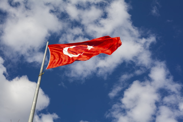 clouds,daytime,fair weather,flag,flagpole,freedom,low angle photography,nation,patriotism,pole,sky,symbol,turkey,turkish,turkish flag,wind,windy
