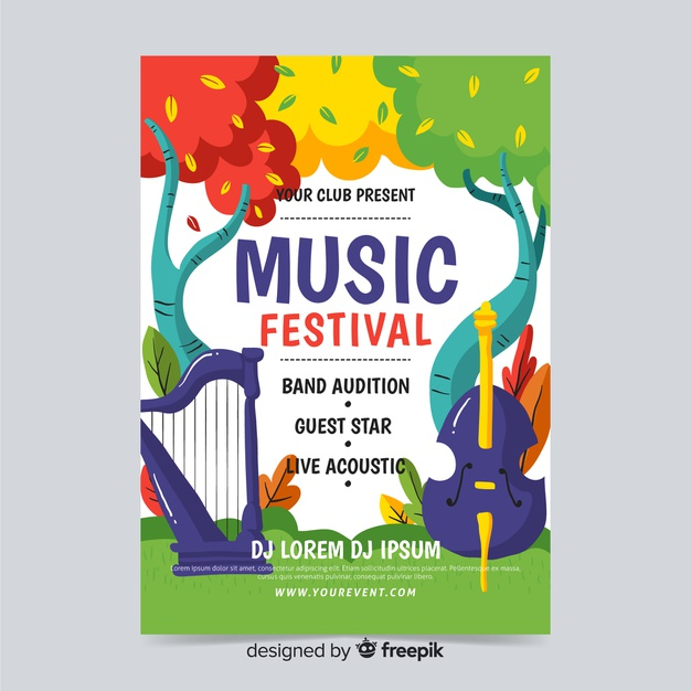 ready to print,ready,fest,musical,drawn,colourful,entertainment,print,concert,modern,event,festival,colorful,promotion,hand drawn,template,hand,party,music,poster