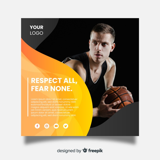 square banner,tall,sporty,athletic,fit,lifestyle,training,exercise,ball,healthy,square,basketball,sports,photo,fitness,sport,template,banner