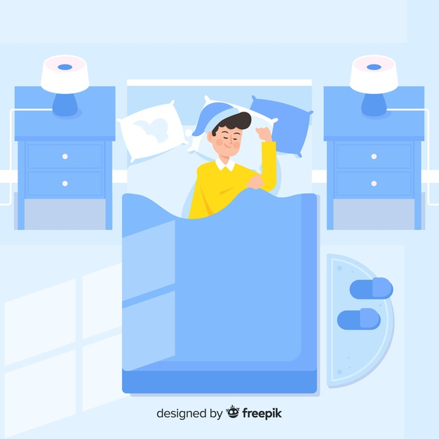 drean,bedtime,resting,comfortable,relaxing,position,rest,top view,top,view,pillow,sleeping,bedroom,relax,bed,sleep,night,flat,person,blue,background
