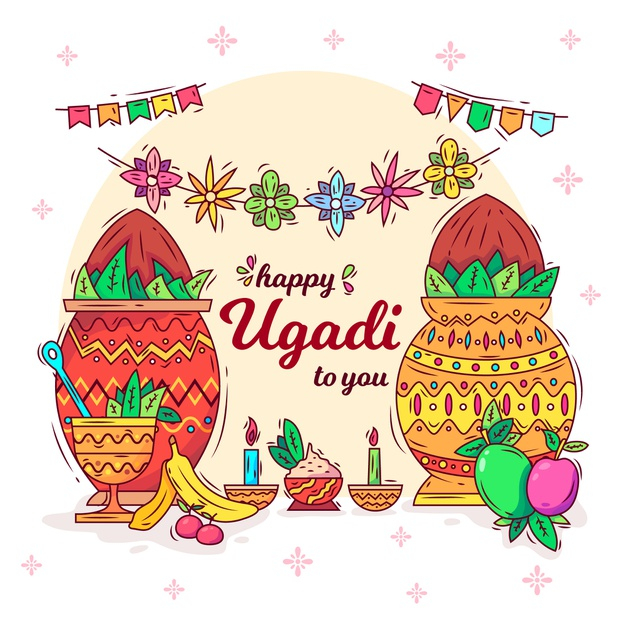 Free: Hand drawn ugadi background Free Vector 