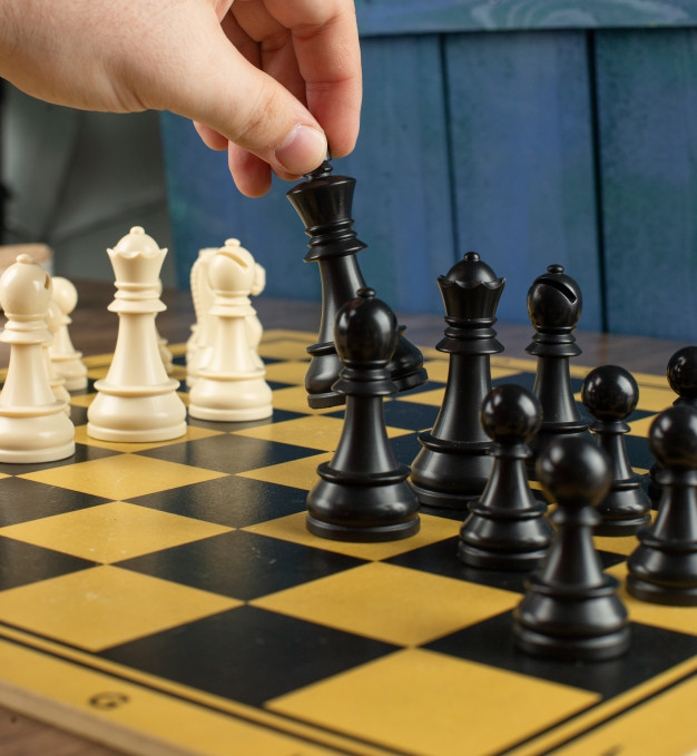 The White Queen Checkmate To Black King Stock Image - Image of