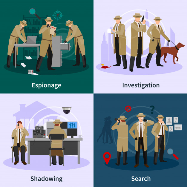 involving,shadowing,espionage,dressed,situation,evidence,specialist,inspector,pose,investigation,surveillance,agent,different,set,spy,weapon,loudspeaker,crime,detective,concept,secret,coat,magnifier,professional,suit,brown,tie,gun,service,police,search,elements,hat,flat,security,internet,network,web,icons,character,man,infographics,dog,computer,technology,design,abstract,business