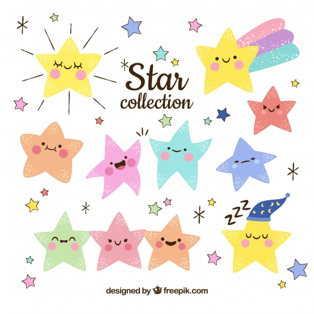 Free: Hand drawn star collection Free Vector - nohat.cc