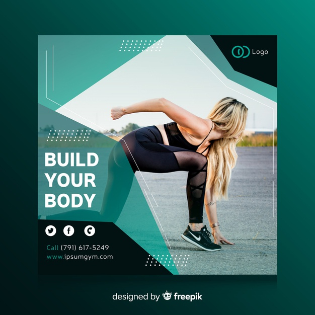 square banner,sporty,athletic,fit,lifestyle,outdoor,training,exercise,healthy,street,running,run,square,sports,photo,fitness,sport,template,banner