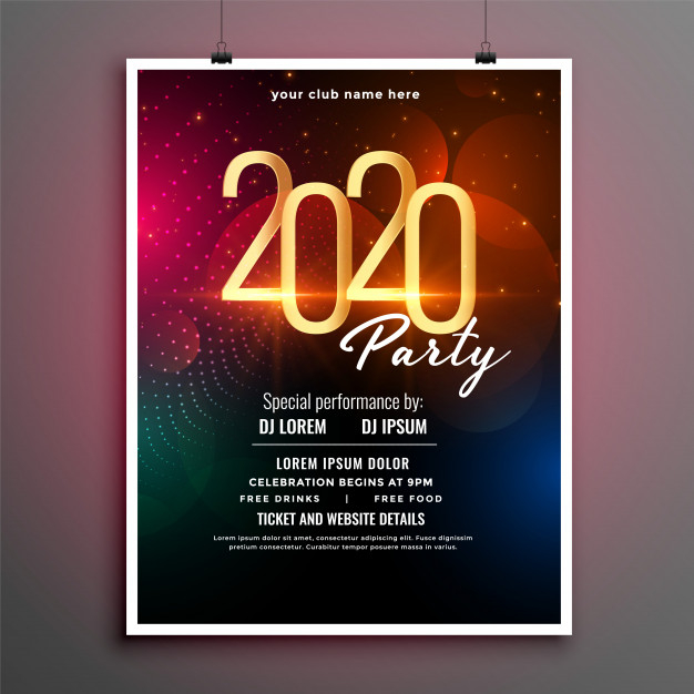 2020,occasion,eve,attractive,greeting,season,festive,year,date,celebrate,december,new,event,celebration,leaflet,template,card,party,music,new year,winter,flyer