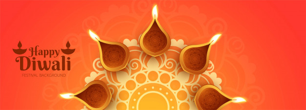 Free: Creative or header poster for shubh diwali Free Vector 