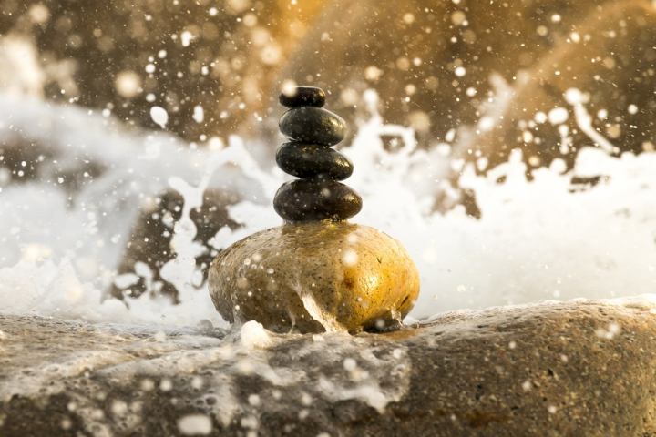 balance,stacked,stones,water,wet