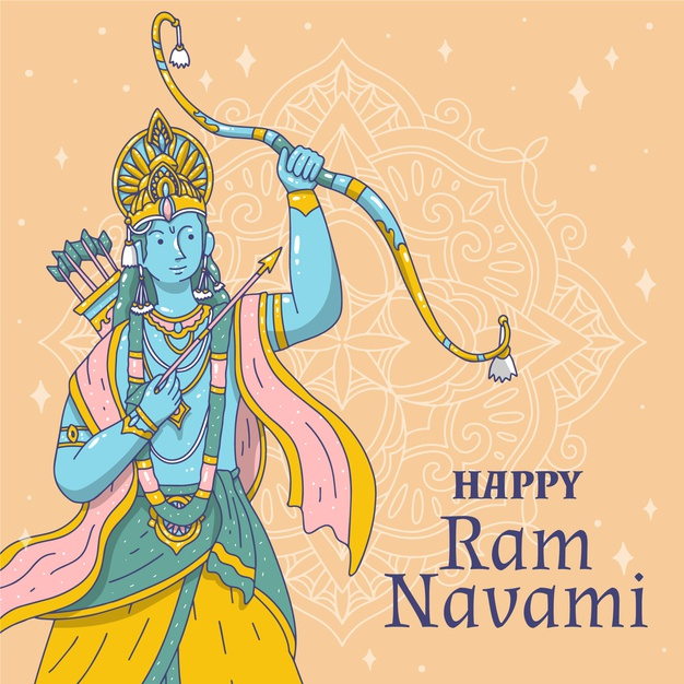 Free: Hand-drawn ram navami event Free Vector - nohat.cc