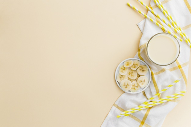 Banana Milkshake Cup with Straw Mockup - Free Download Images High Quality  PNG, JPG