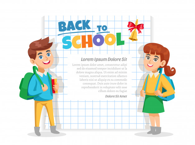 classmate,primary,elementary,schoolgirl,rucksack,schoolboy,schoolbag,pinboard,childhood,smiling,placard,checkered,pack,timetable,back,backpack,class,bell,announcement,college,fall,bag,notebook,back to school,kid,science,character,education,school,calendar,poster,frame