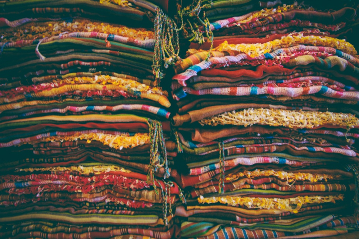 fabric,folded,motley,organized,stacked,textile