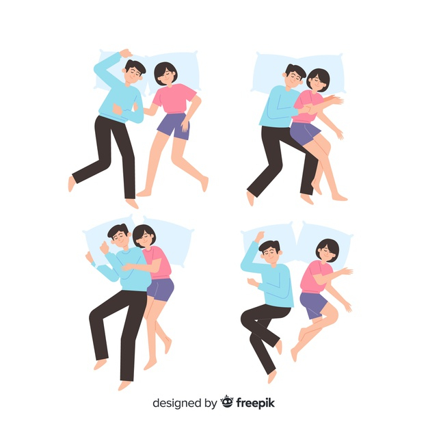 drean,positions,bedtime,resting,comfortable,relaxing,position,rest,collection,top view,top,view,pillow,sleeping,bedroom,relax,bed,sleep,night,flat,person,couple