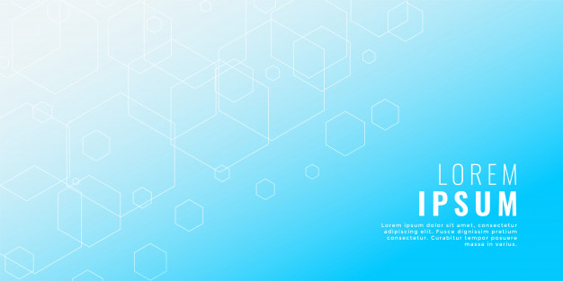 Free: Clean blue hexagonal line medical style background Free Vector -  