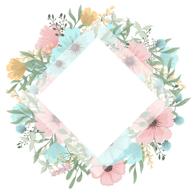 Mint Green Flowers Wreath Stock Photos - Free & Royalty-Free Stock