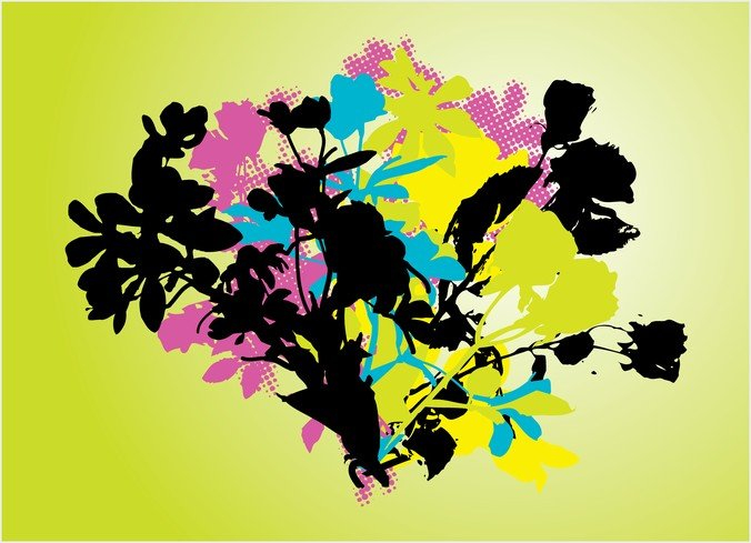 background,black,blue,cool,cyan,dot,flower,fresh,green,halftone,liechtenstein,nature,pink,plant,pop art,com365psd