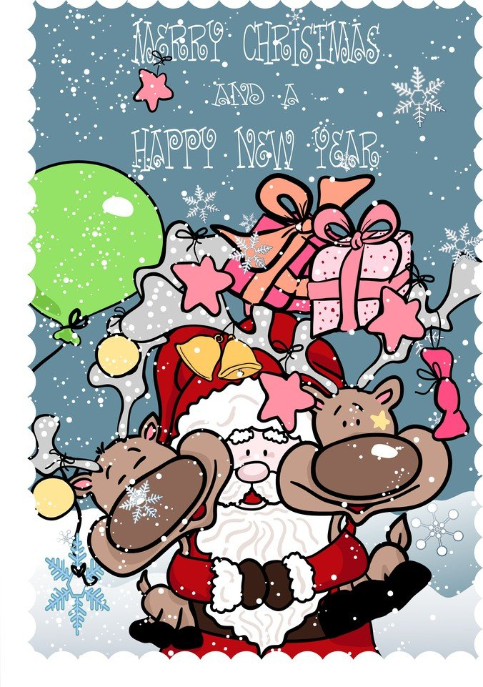 balloons,cartoon,christmas,christmas ant,elements u003cbru003e,elk,funny,gifts,hand-painted,santa claus,snow,com365psd