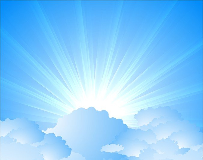background,blue,clouds,light,rays,sun,com365psd