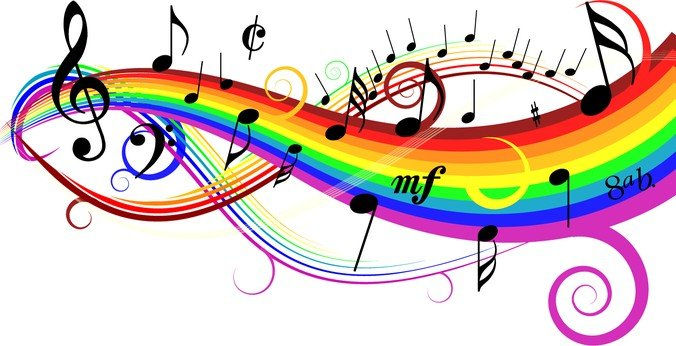 colorful music designs
