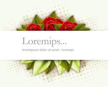 advertise,background,banner,clean,clear,flower,green,leafs,leaves,red,rose,com365psd