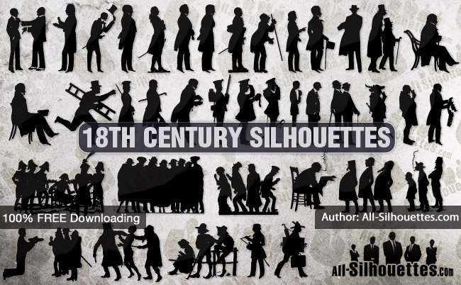 Free: 40 18th century silhouettes - nohat.cc