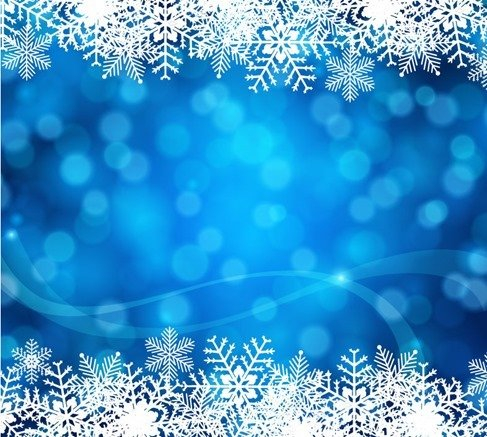 Christmas blue shiny background Royalty Free Vector Image