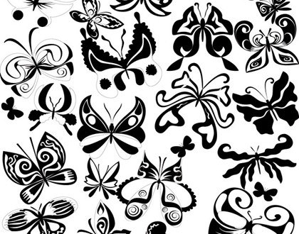 art,black white,butterfly,element,photoshop,com365psd