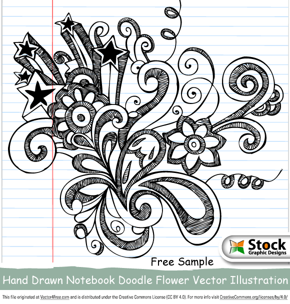 decorative,floral,notebook,paper,background,doodle,flowers,hand drawn,flourishes,com365psd
