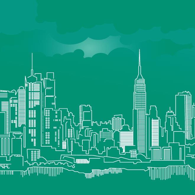 new york,skyline,city,green,background,usa,america,building,downtown,outline,wallpaper,tower,silhouette,contour,com365psd
