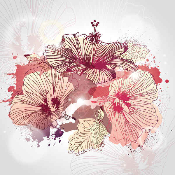 background,blossom,drawing,flower,flowers,hand drawn,com365psd