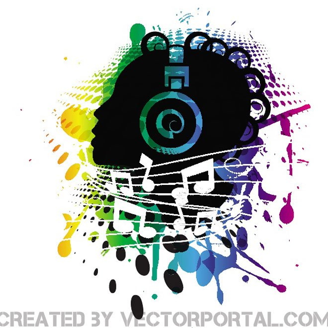 music,headphones,dance,halftone,colors,com365psd