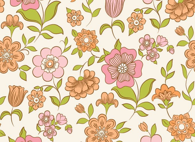 crafts,free vector,floral,floral background,floral pattern,flower pattern,flowers,folk art,flower background,vector art,vintage background,orange flower,pink flower,vector graphics,vintage,com365psd