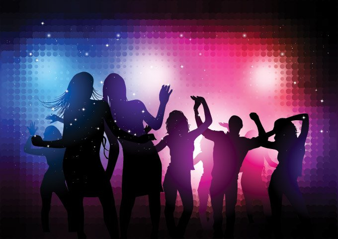 Free: Disco Party People Vector Background (Free) 