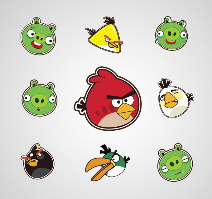 angry bird,angry birds,angry birds vector,bird icons,birds,free vector,angry birds icons,bird vector,vector art,icon,isolated,pigs,com365psd