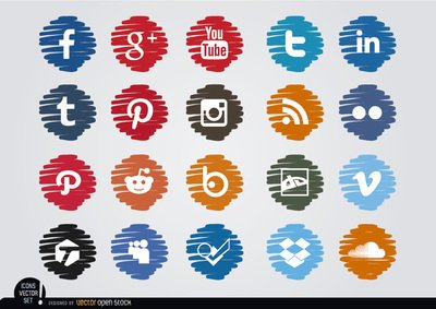 social media,icon,set,circle,round,distorted,grunge,art,artistic,blurred,buttons,embossed,colored,web,website,page,contact,networks,videos,articles,files,sites,follow,tweet,pin,share,like,1+,followers,facebook,g+,google,plus,youtube,twitter,linkedin,pinterest,instagram,rss feed,badoo,deviantart,vimeo,soundcloud,dropbox,myspace,tumblr,flickr,reddit,com365psd