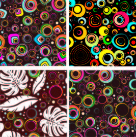 colorful,circle,pattern,seamless,repeatable,abstract,circles,rounded,patterns,background,funky,style,set,artwork,com365psd