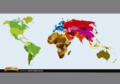 map,world,countries,continents,earth,planet,geography,geographic,frontiers,colored,europe,asia,africa,america,oceania,west,east,western,eastern,com365psd